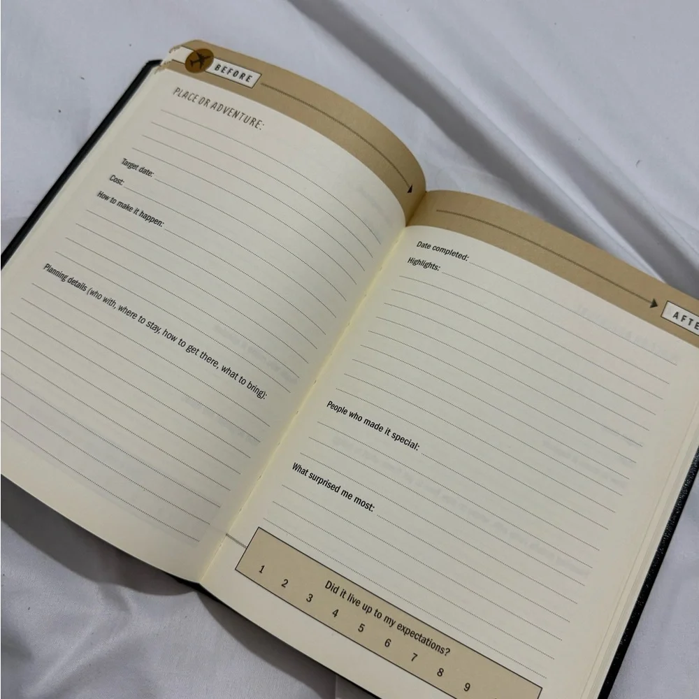 Black Bucket List Journal with Gold Accents Peter pauper press